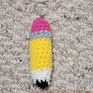 Crochet Pencil Keychain